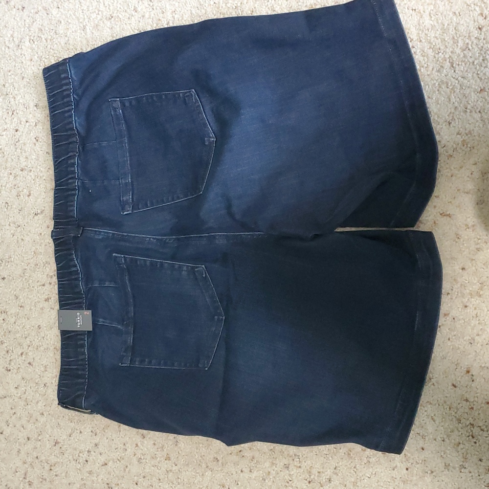 Women's Denim-Style Drawstring Shorts - Picture 9 of 9